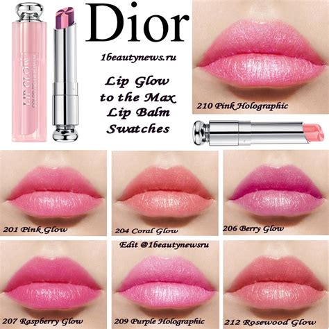 dior lip glow colour reviver balm|Dior Lip Glow shades.